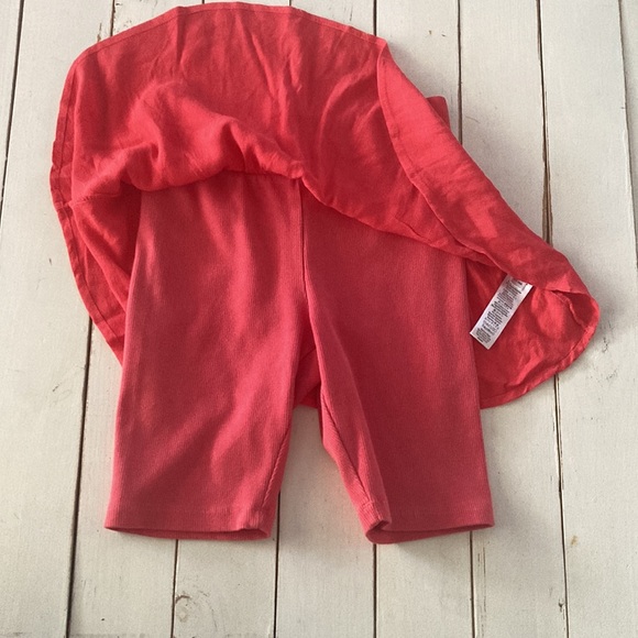 FP Movement Coral Colored Skirt with Shorts, XS - Picture 7 of 9